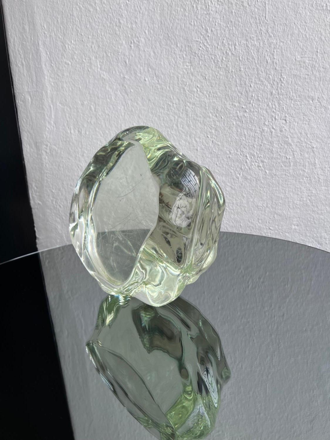 Vintage Murano Glas Dekorative Skulptur / Block, Ungewöhnlich Sammlerstück, Selten im Zustand „Gut“ im Angebot in Milano, IT