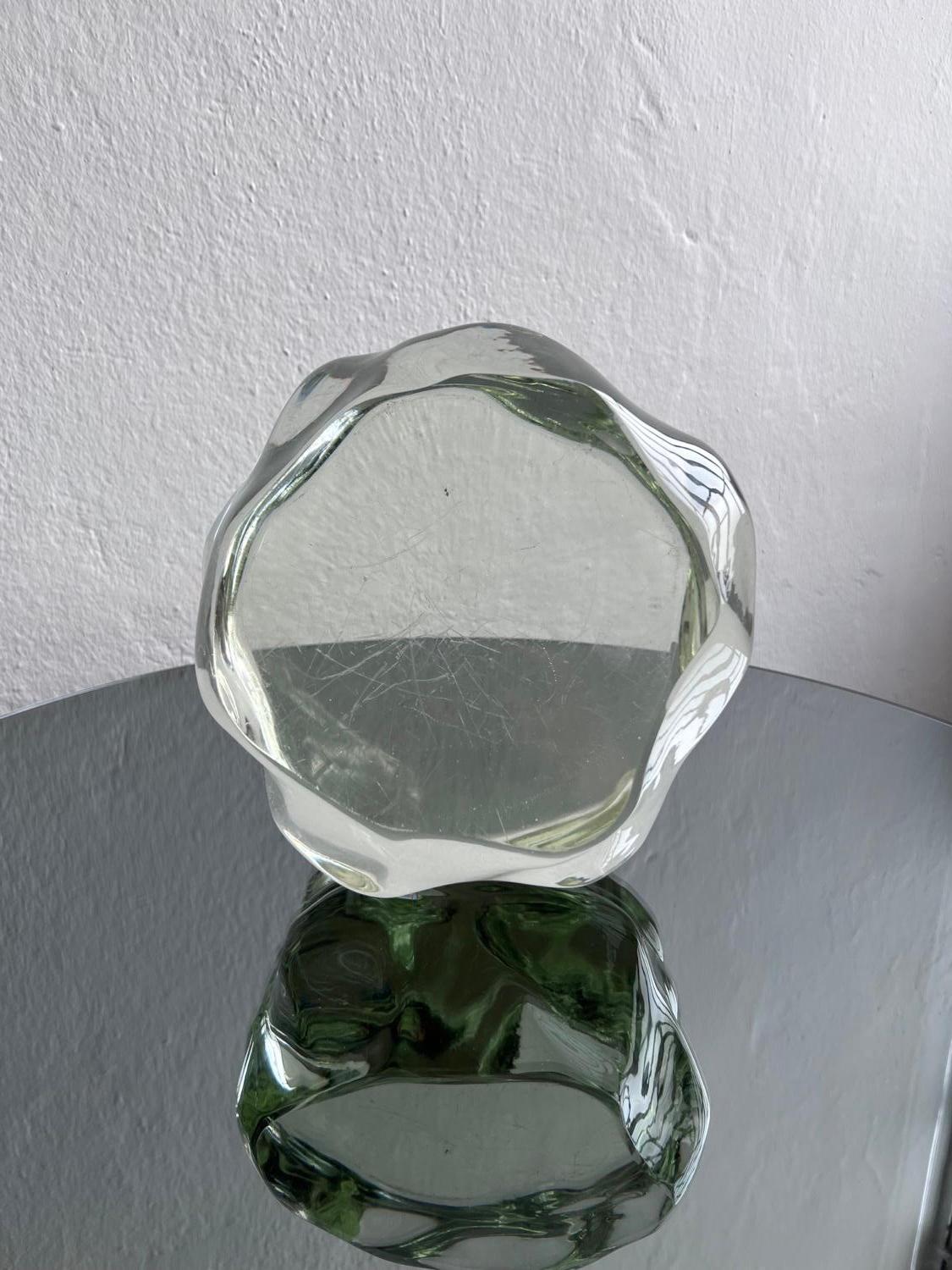 Vintage Murano Glas Dekorative Skulptur / Block, Ungewöhnlich Sammlerstück, Selten (Mitte des 20. Jahrhunderts) im Angebot