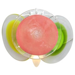 Vintage Murano Glass Disc Sconce