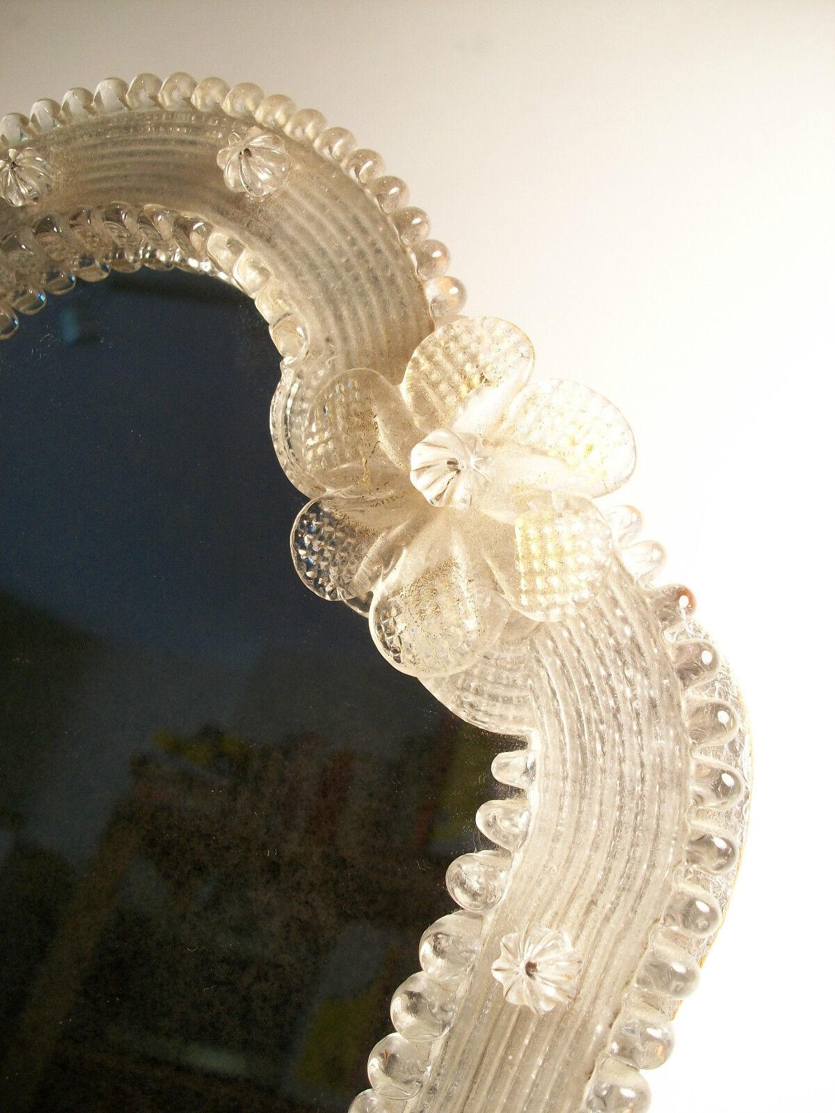 Vintage-Schminktisch/Vanity-Spiegel aus Muranoglas, Italien, Mitte 20. Jahrhundert im Angebot 1