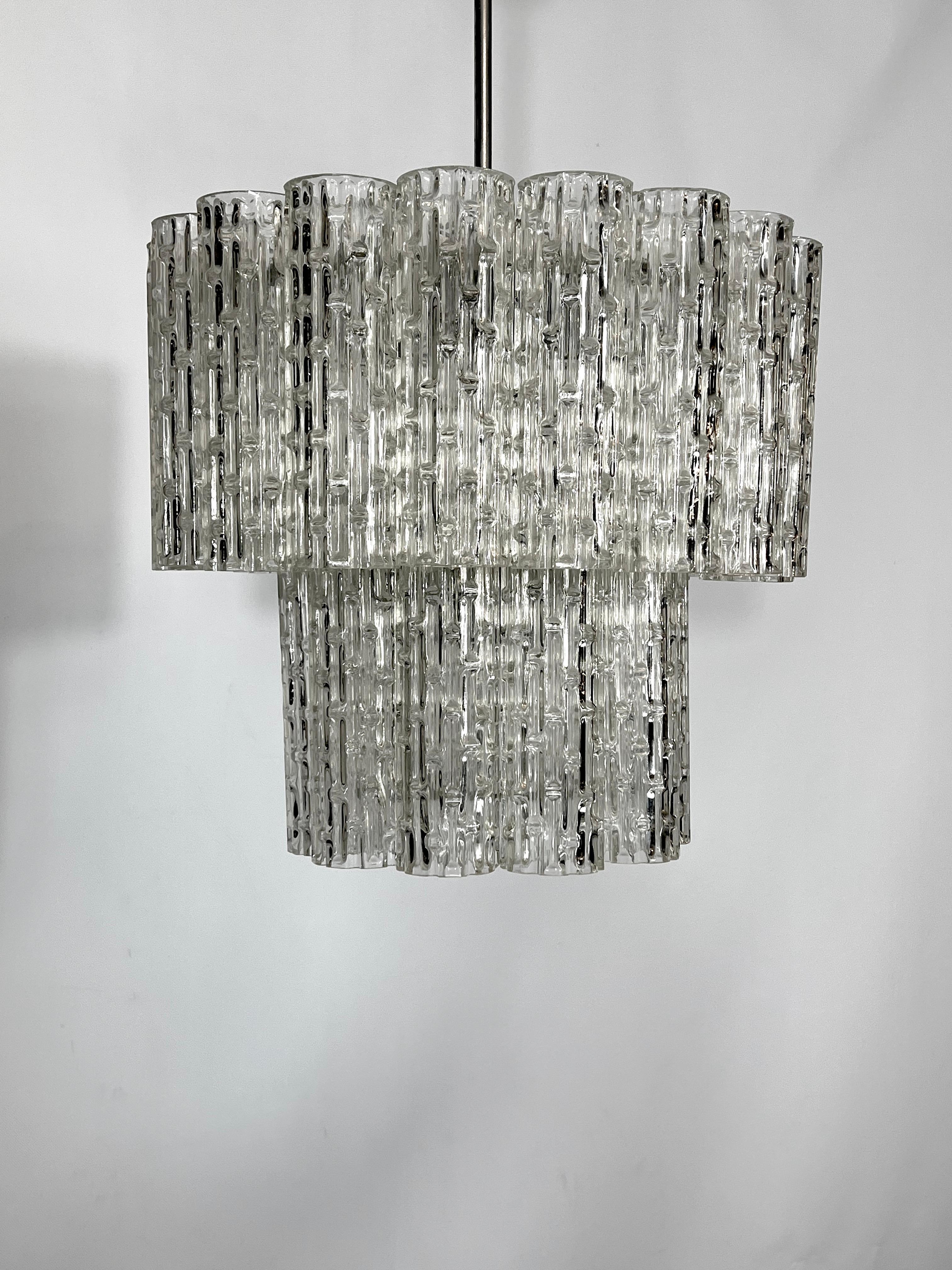 Vintage Murano Glass Elements Chandelier from 60s For Sale 4