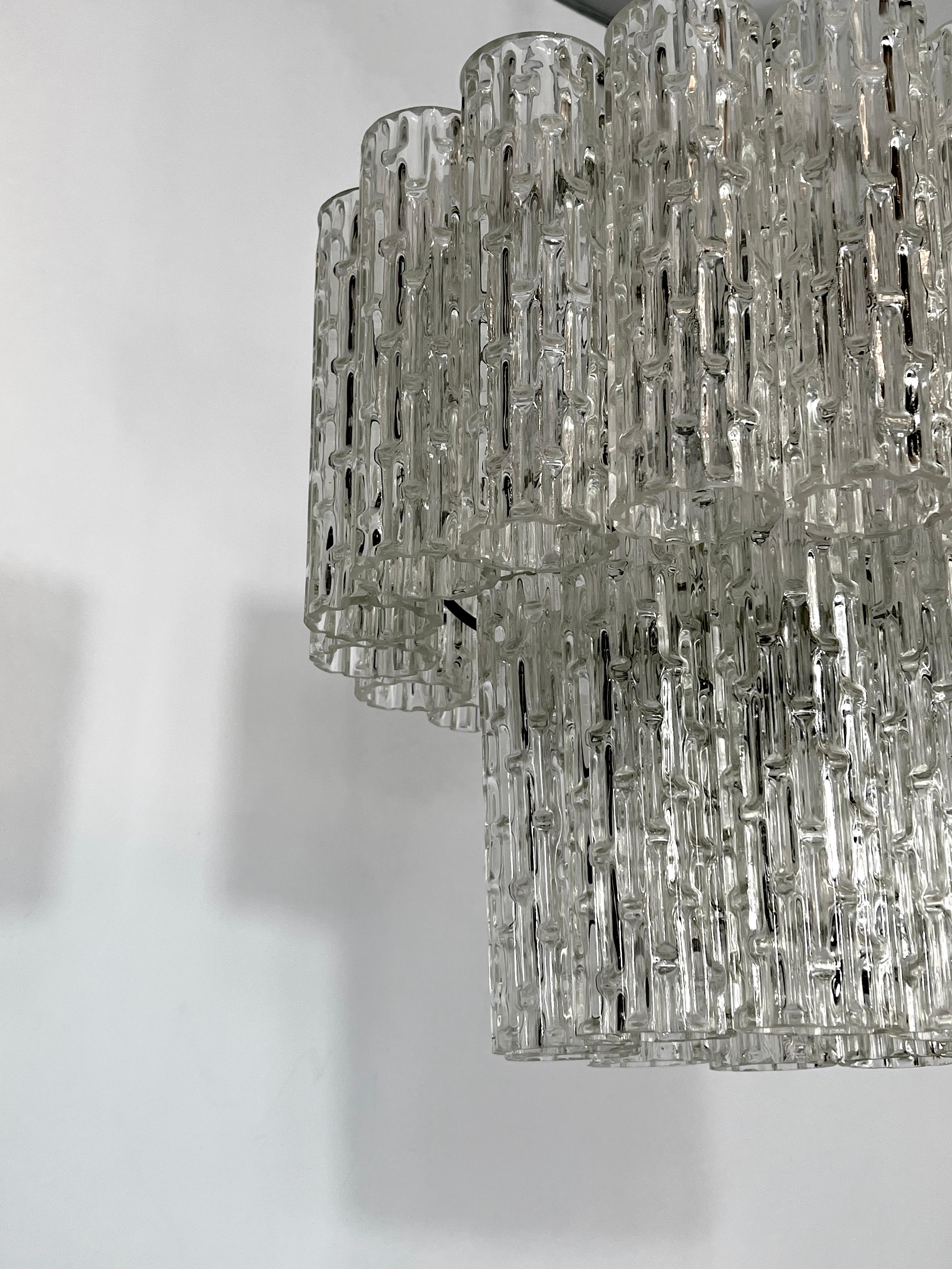 Vintage Murano Glass Elements Chandelier from 60s For Sale 5