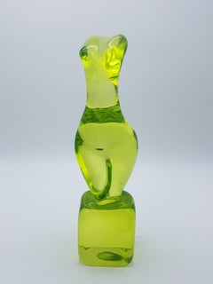 Vintage Murano Glass Female Torso Sculpture by Ermanno Nason at Cenedese, 1970