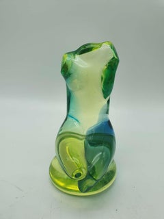 Vintage Murano Glass Female Torso Sculpture by Ermanno Nason at Cenedese, 1970s