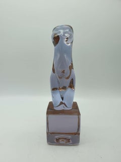 Vintage Murano Glass Female Torso Sculpture by Ermanno Nason at Cenedese, 1970s