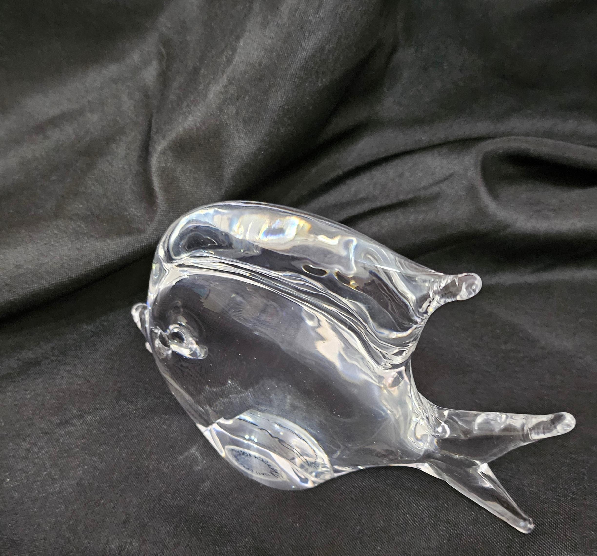 Vintage Murano Glass Fish by V. Nason, Italy. Labelled thusly. For Sale 3