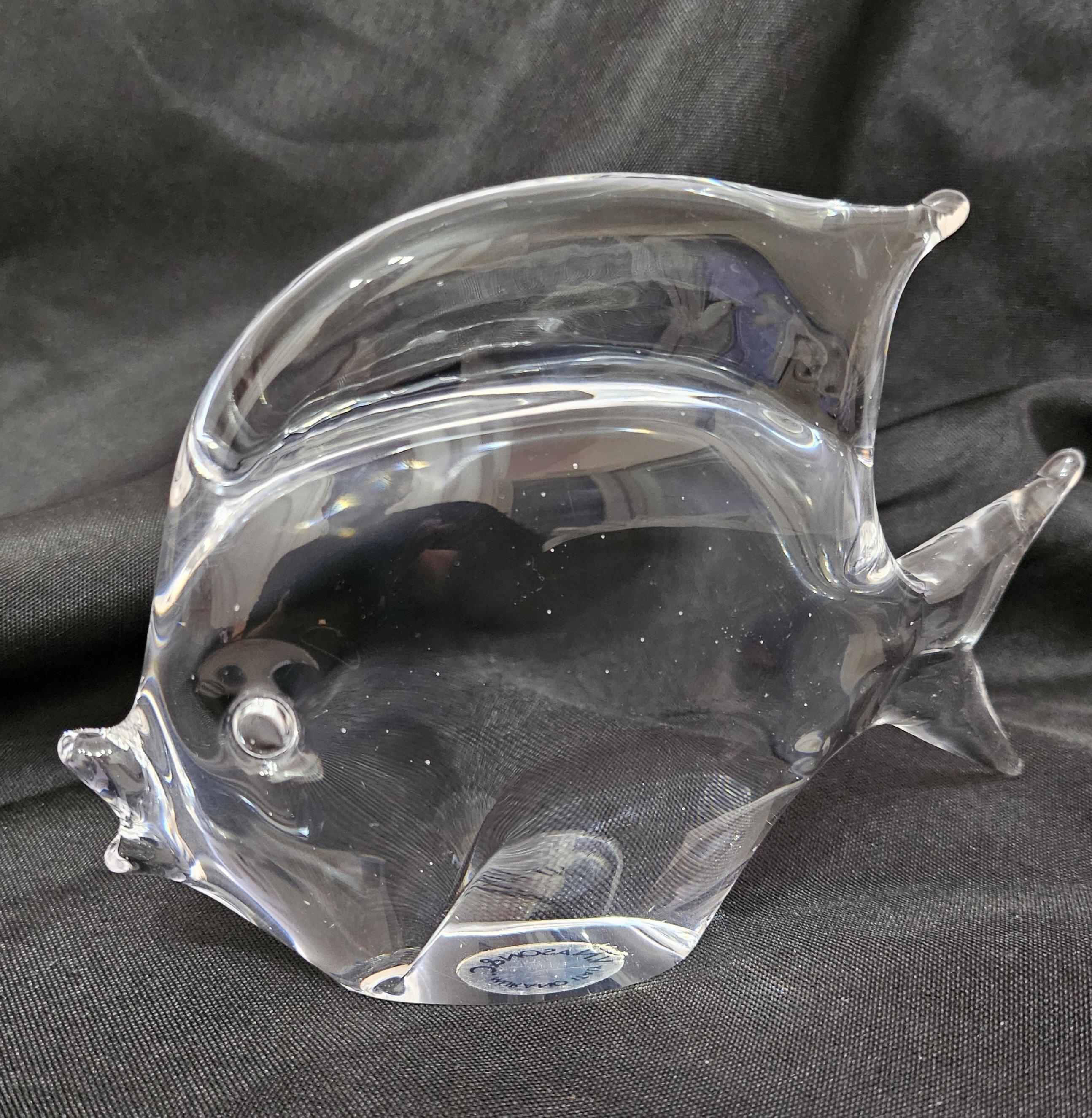 Vintage Murano Glass Fish by V. Nason, Italy. Labelled thusly. For Sale 1