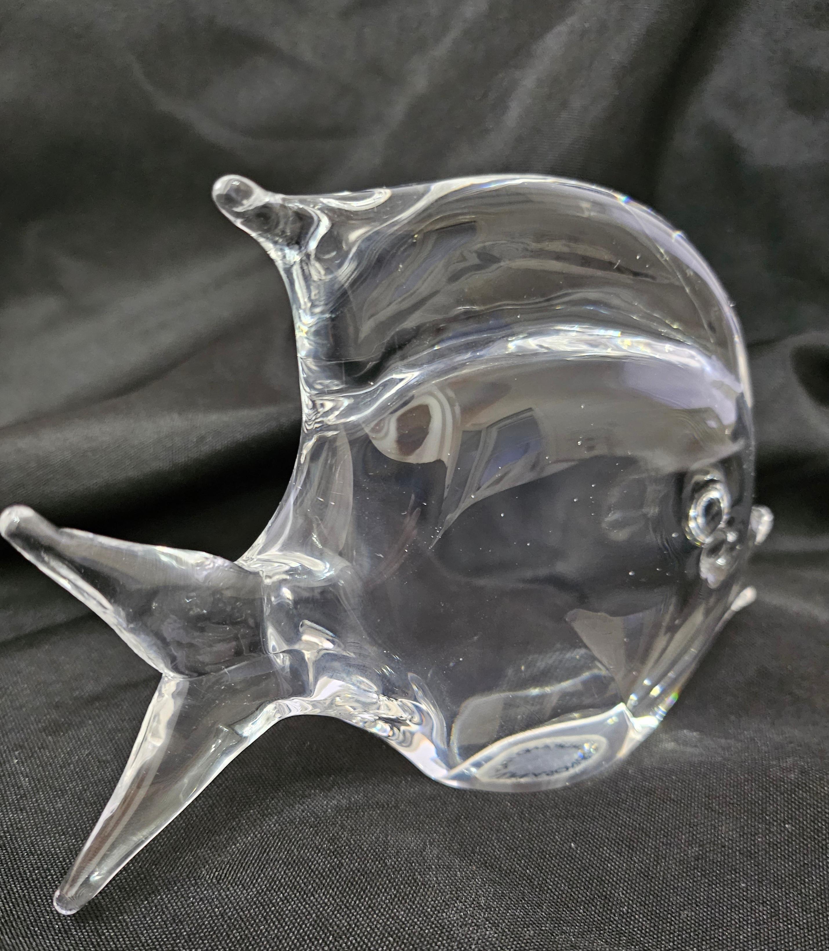 Vintage Murano Glass Fish by V. Nason, Italy. Labelled thusly. For Sale 2