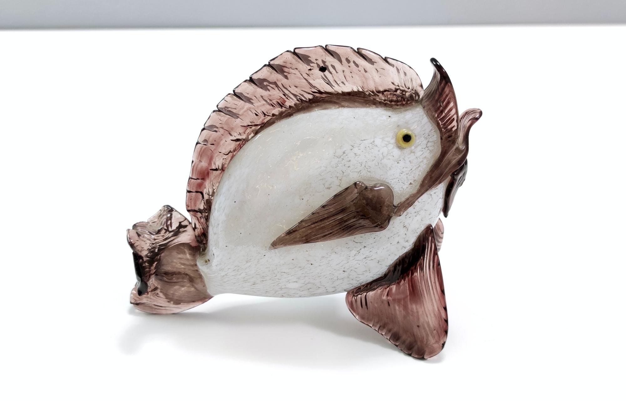italien Figure décorative de poisson en verre de Murano par Vetreria Toso, Italie en vente