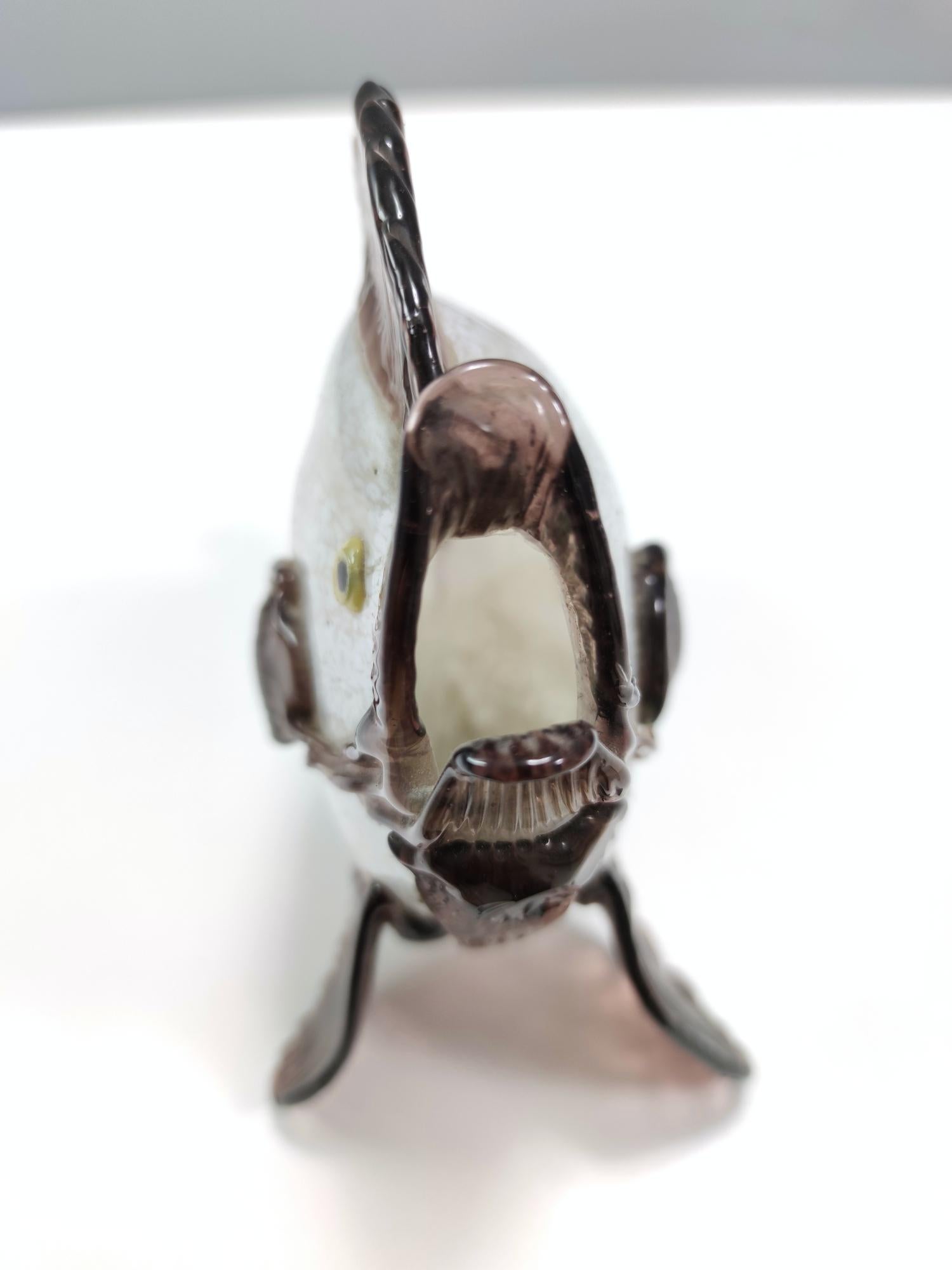 Vintage Murano Glass Fish Decorative Figure by Vetreria Toso, Italy For Sale 1