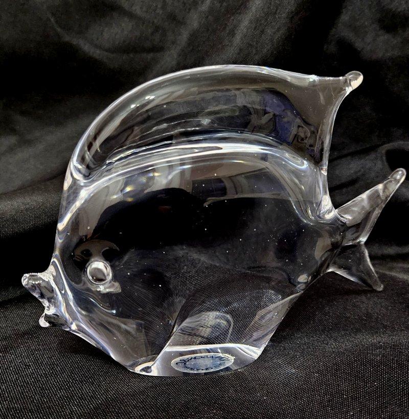 Vintage Murano Glas Fisch von Vincento Nason, Italien, Original Label CLOSING SALE im Angebot 1