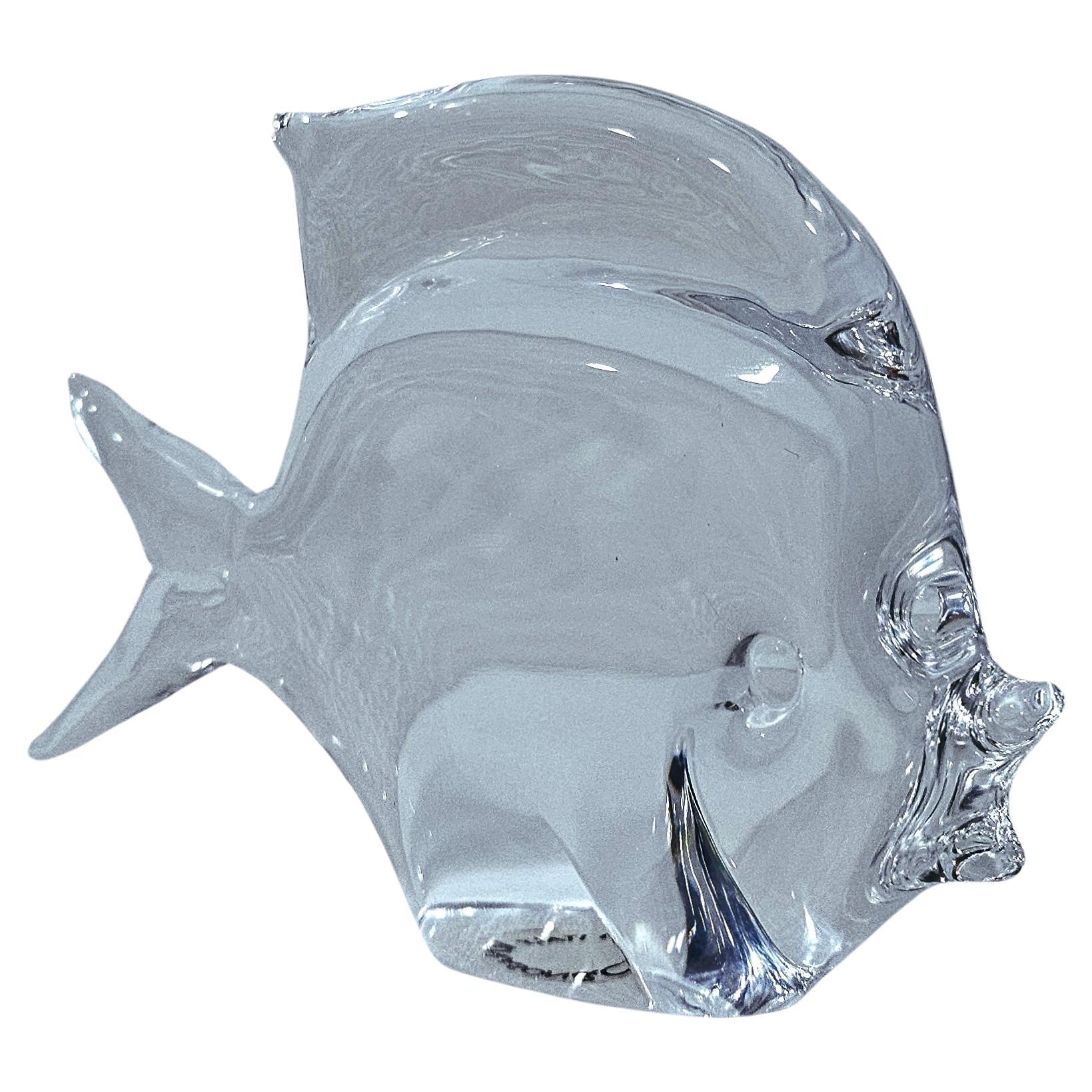 Vintage Murano Glass Fish by Vincento Nason, Italy, Original label