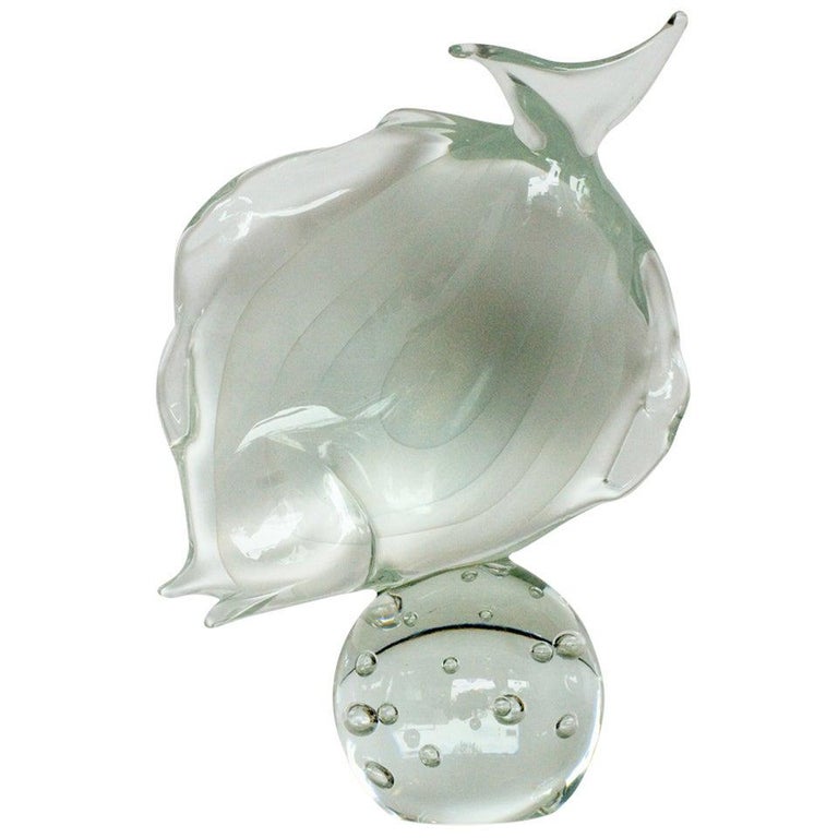 Vintage Murano Glass Fish Sculpture By Licio Zanetti For Sale At 1stdibs