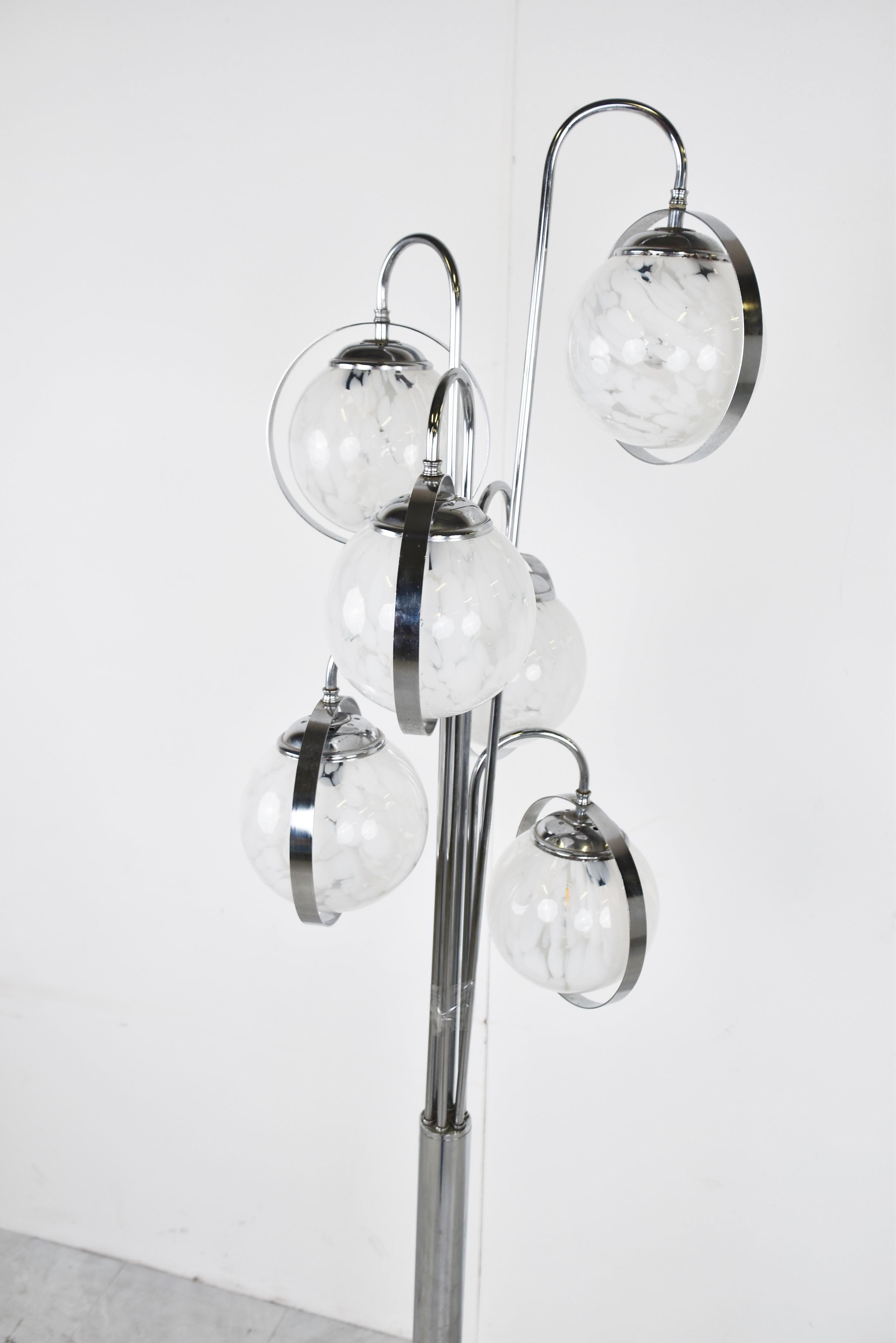 Late 20th Century Vintage Murano Glass Floor Lamp, 1970s For Sale