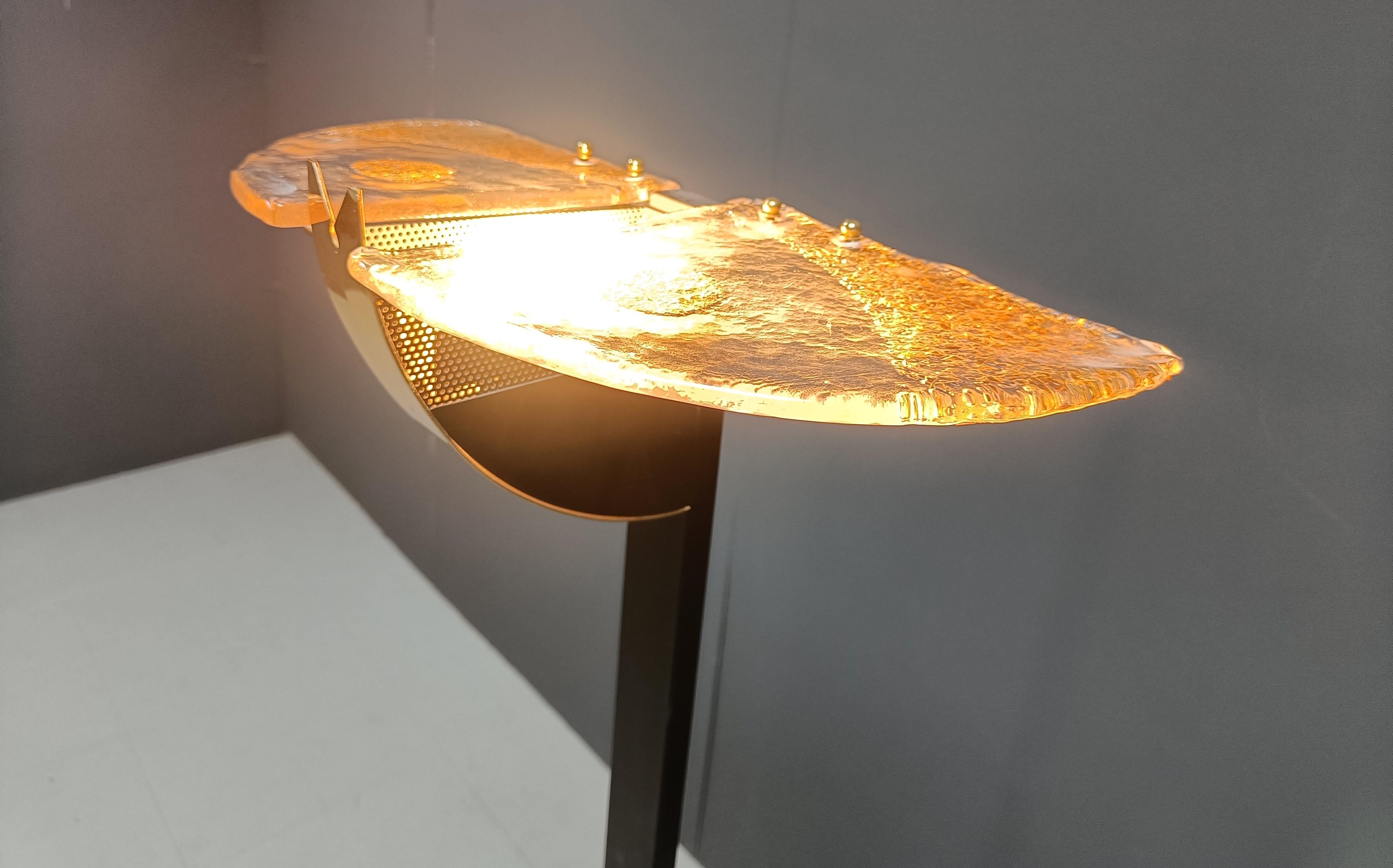 Vintage murano glass floor lamp, 1980s For Sale 3