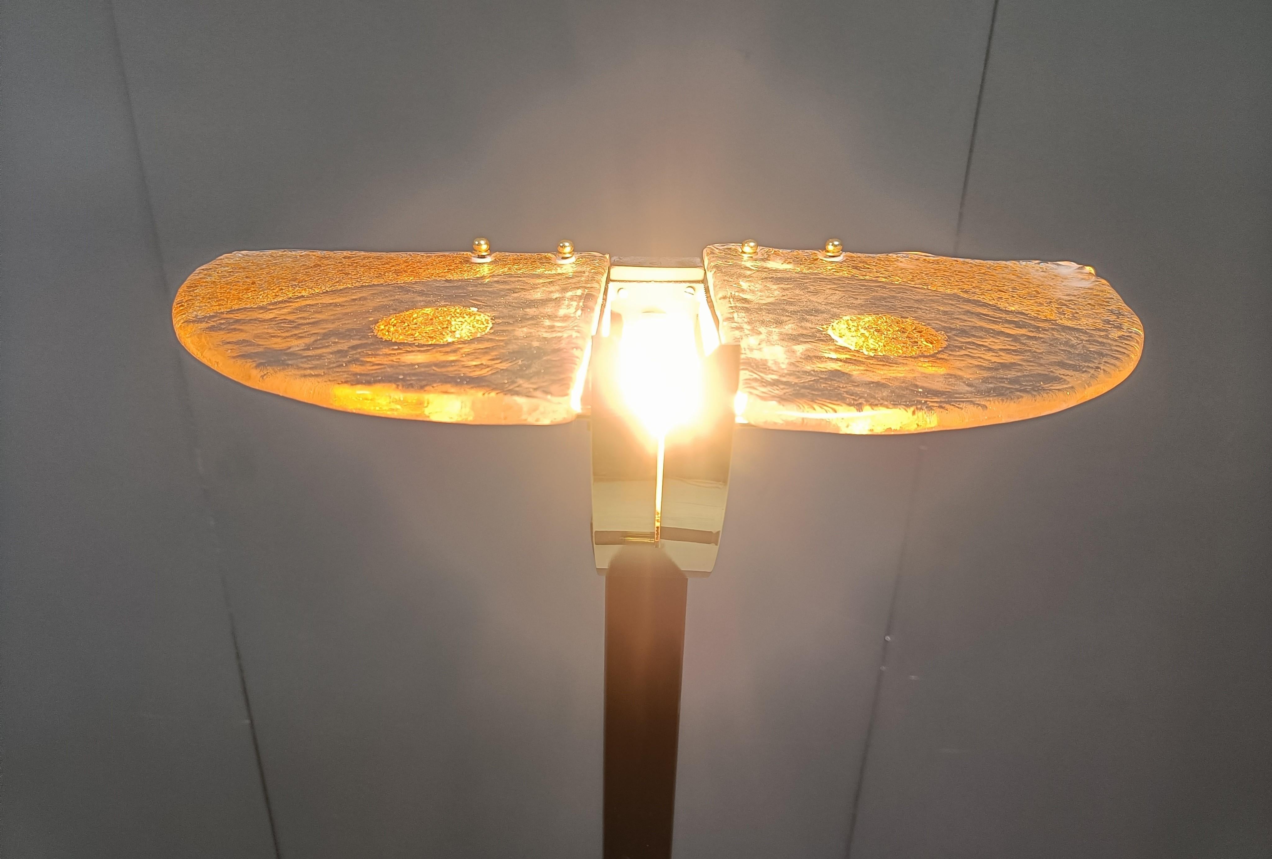 Vintage murano glass floor lamp, 1980s For Sale 4