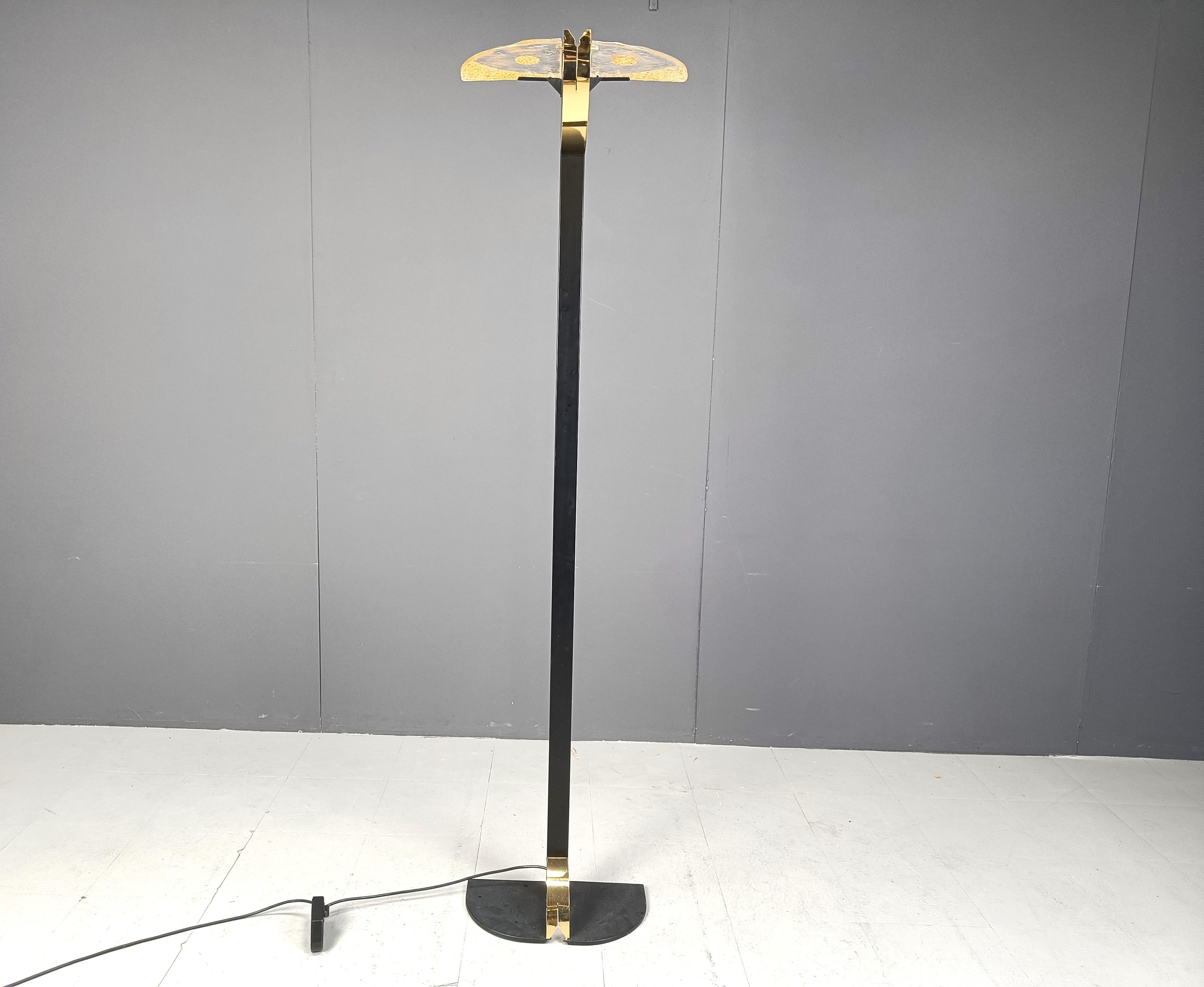 Post-Modern Vintage murano glass floor lamp, 1980s For Sale