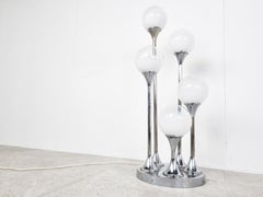Vintage Murano Glass Floor Lamp by AV Mazzega, 1970s