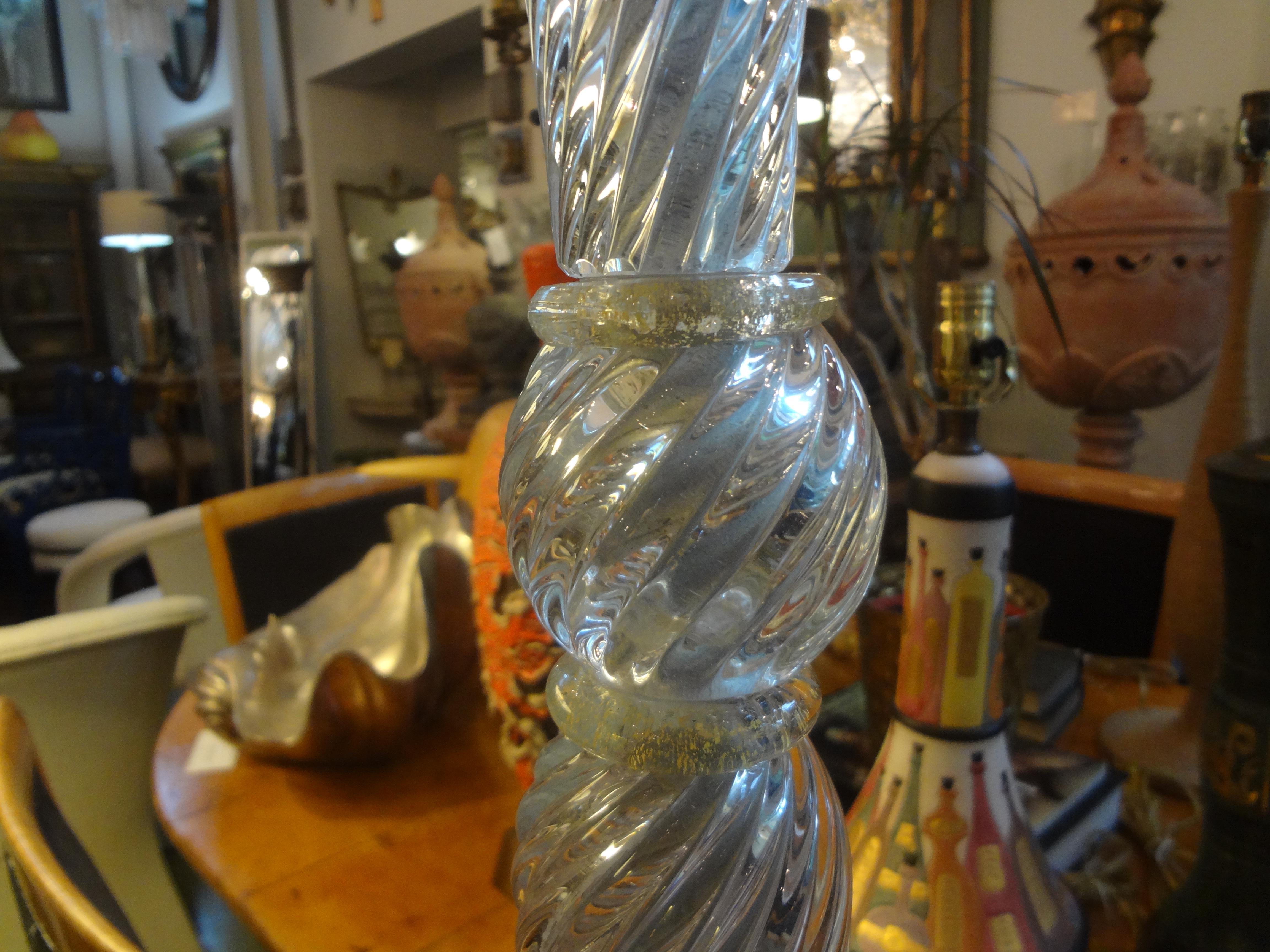Vintage Murano Glass Floor Lamp by Barovier In Good Condition For Sale In Houston, TX