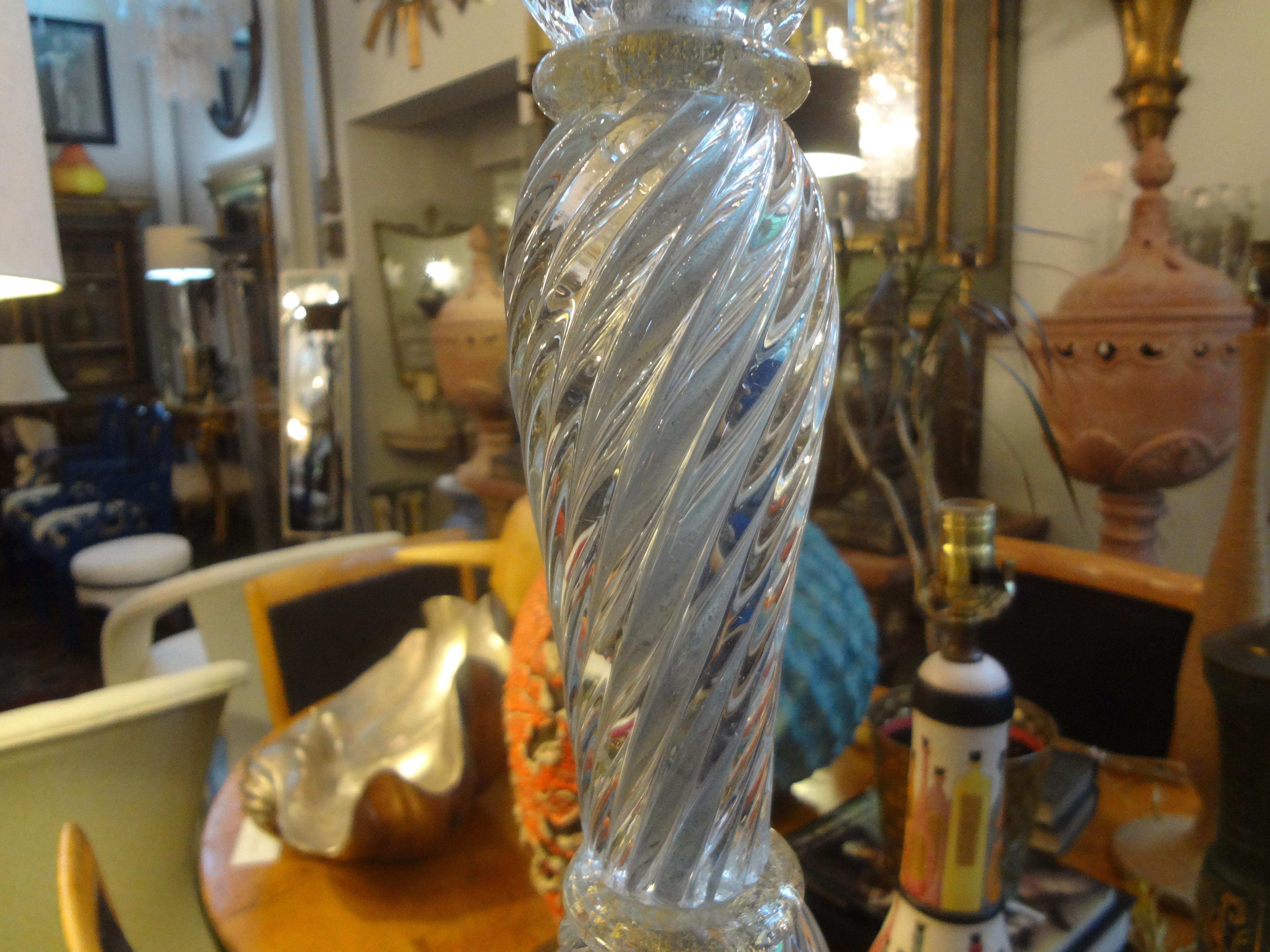 Mid-20th Century Vintage Murano Glass Floor Lamp by Barovier For Sale