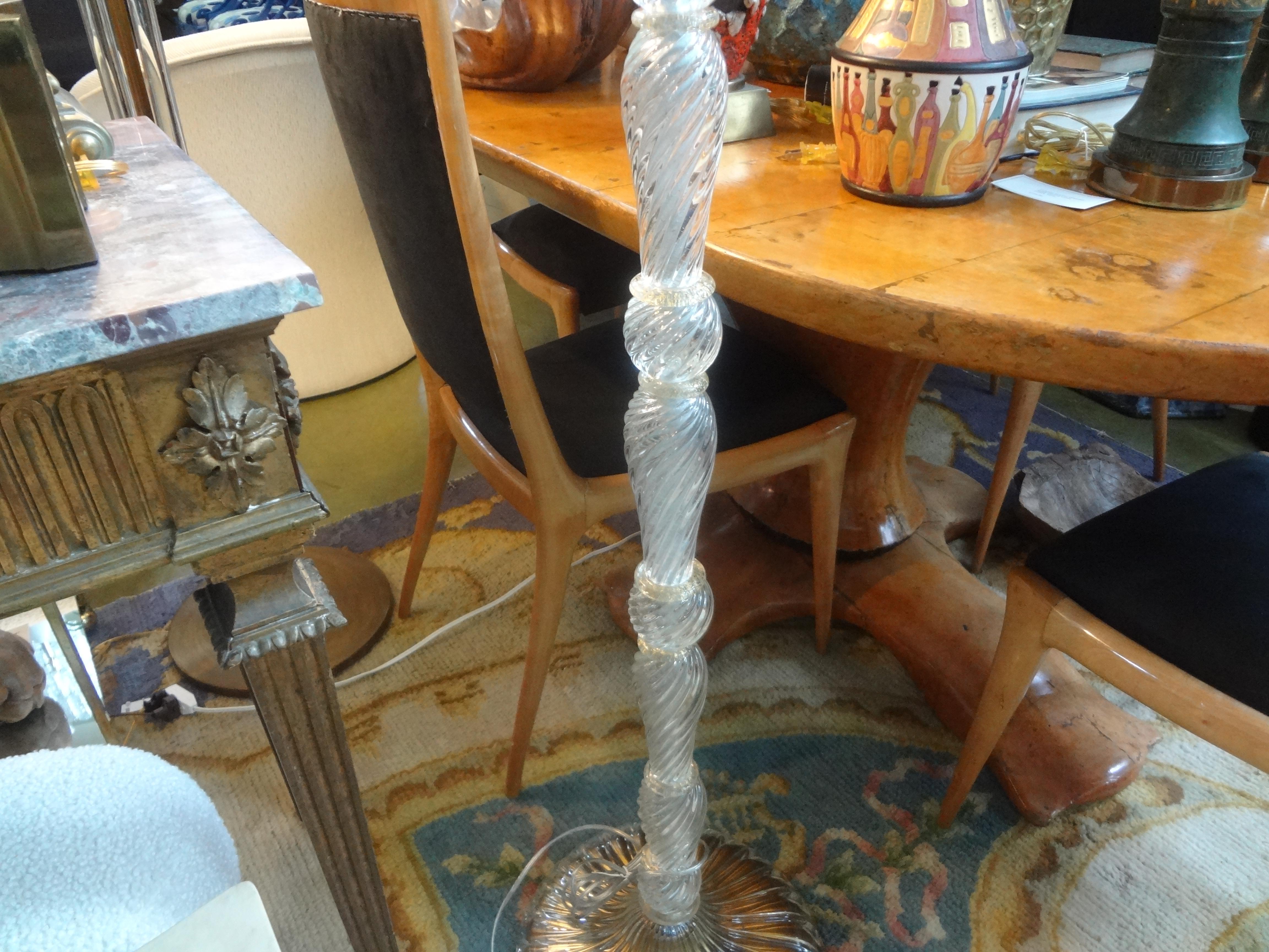 Vintage Murano Glass Floor Lamp by Barovier For Sale 2
