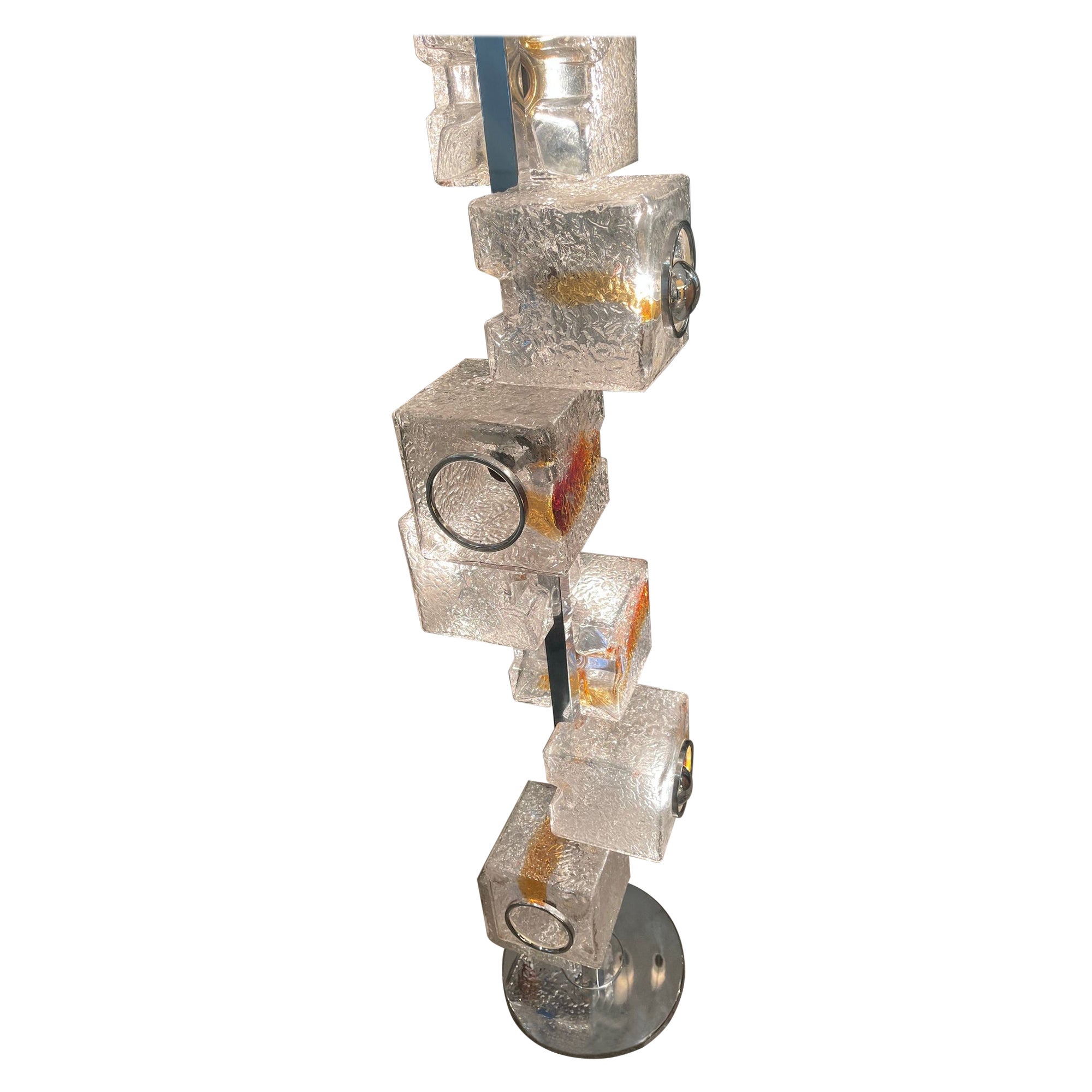 Vintage Murano Glas Stehlampe von Toni Zuccheri im Angebot