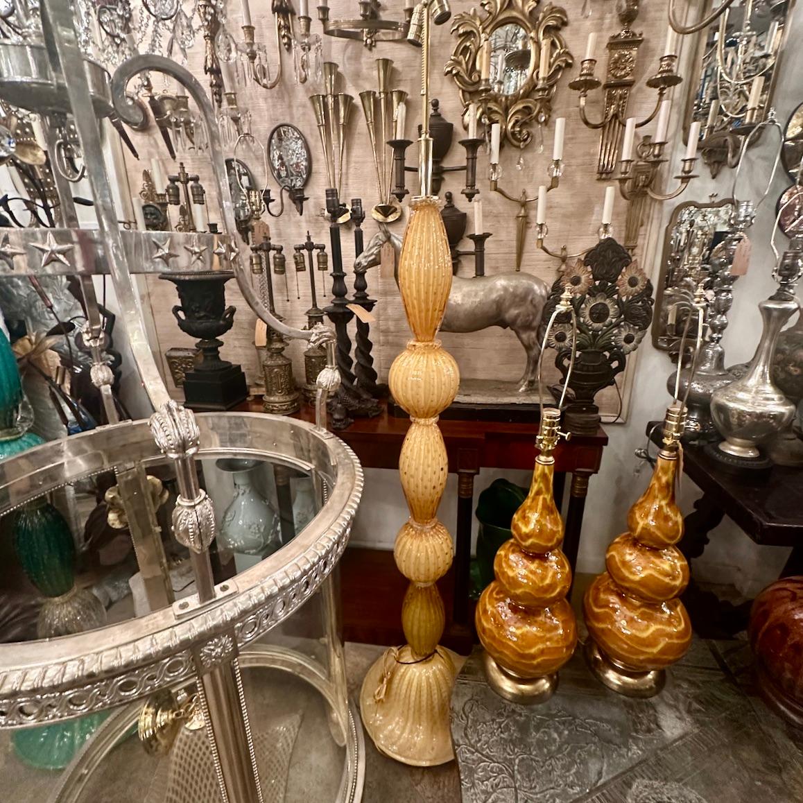 Lámpara de pie vintage de cristal de Murano en venta 4