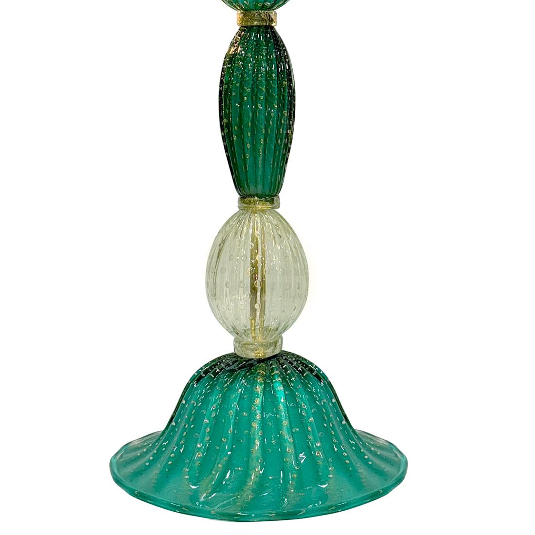 Italiano Lampada da terra in vetro di Murano vintage in vendita