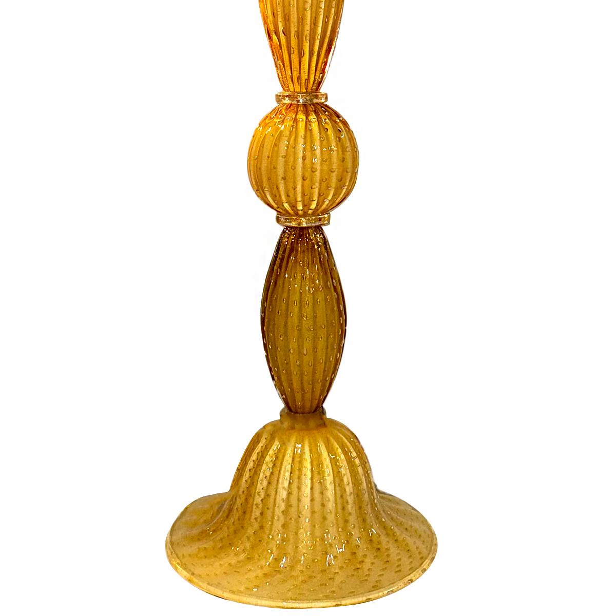 Lámpara de pie vintage de cristal de Murano mediados del siglo XX en venta
