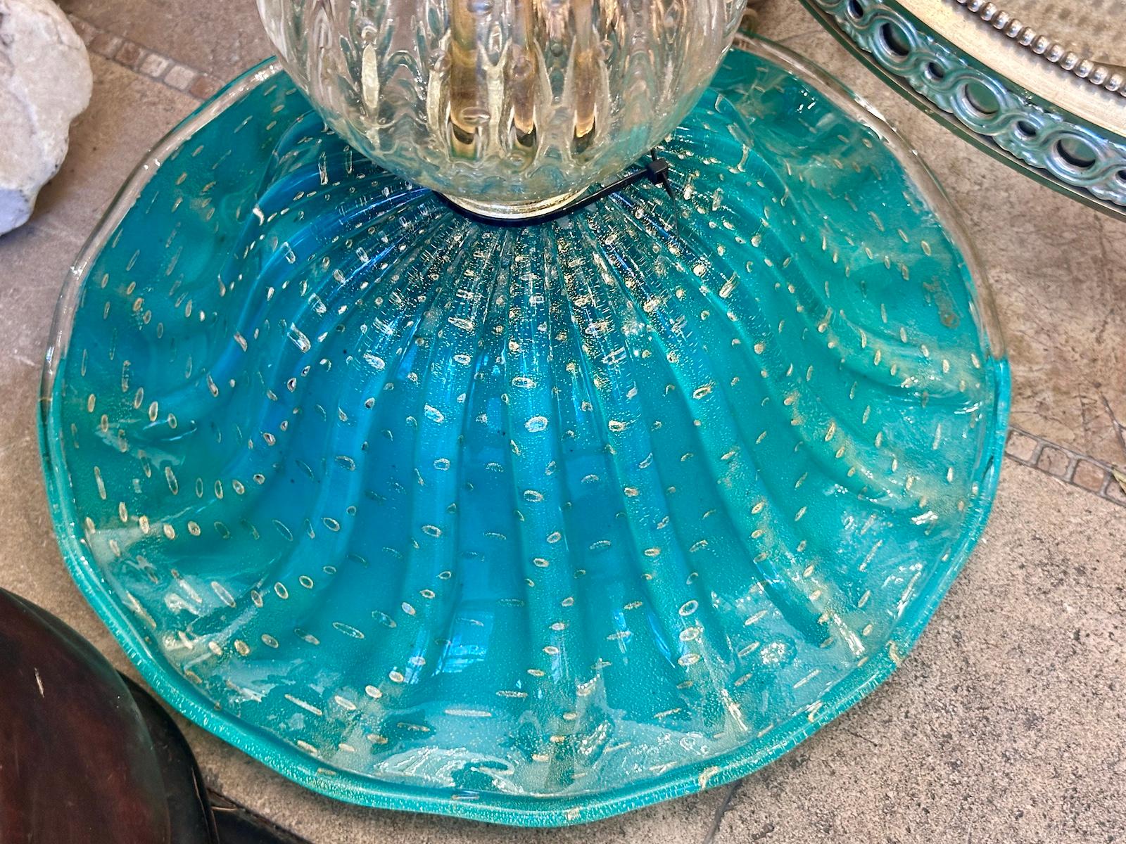 Vetro di Murano Lampada da terra in vetro di Murano vintage in vendita