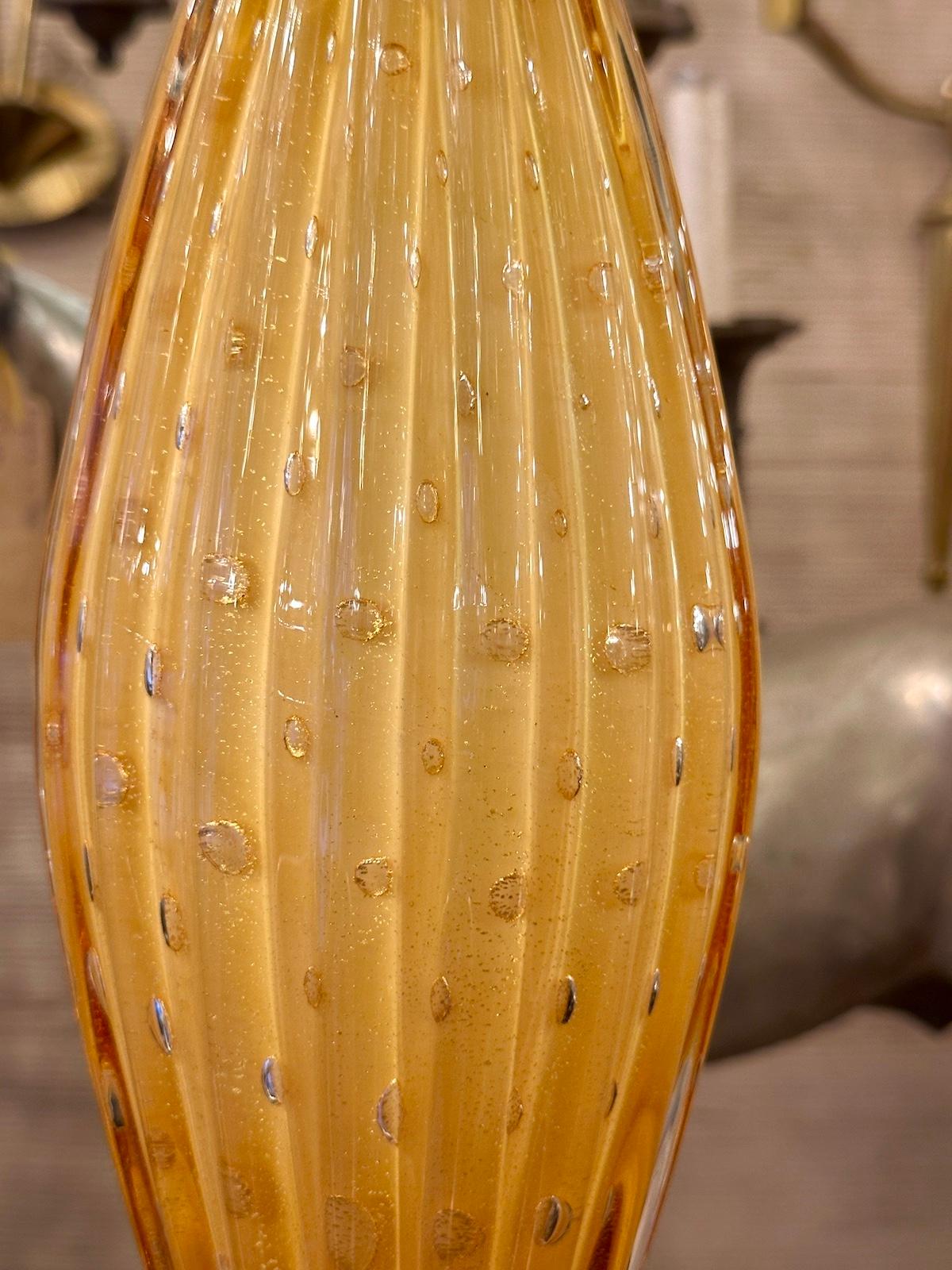 Lámpara de pie vintage de cristal de Murano Vidrio soplado en venta
