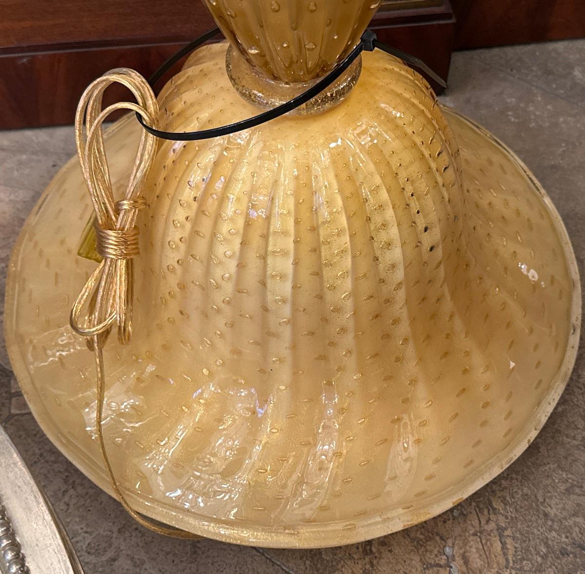 Lámpara de pie vintage de cristal de Murano en venta 2