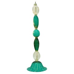 Lampada da terra in vetro di Murano vintage