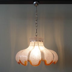 Vintage Murano Glass Flower Petal Pendant by Carlo Nason for Mazzega, 1970's