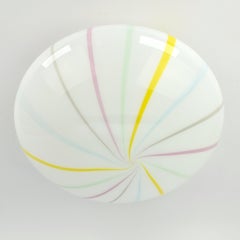 Vintage Murano Glass Flush Mount in Pastel Candy Colours