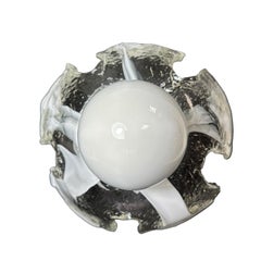 Vintage Murano Glass Flush Mount or Sconce Wall Light Italy, 1970s