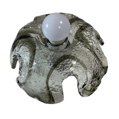 Vintage Murano Glass Flush Mount or Sconce Wall Light Italy, 1970s