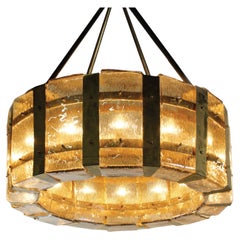 Vintage Murano Glass Hatbox Pendant
