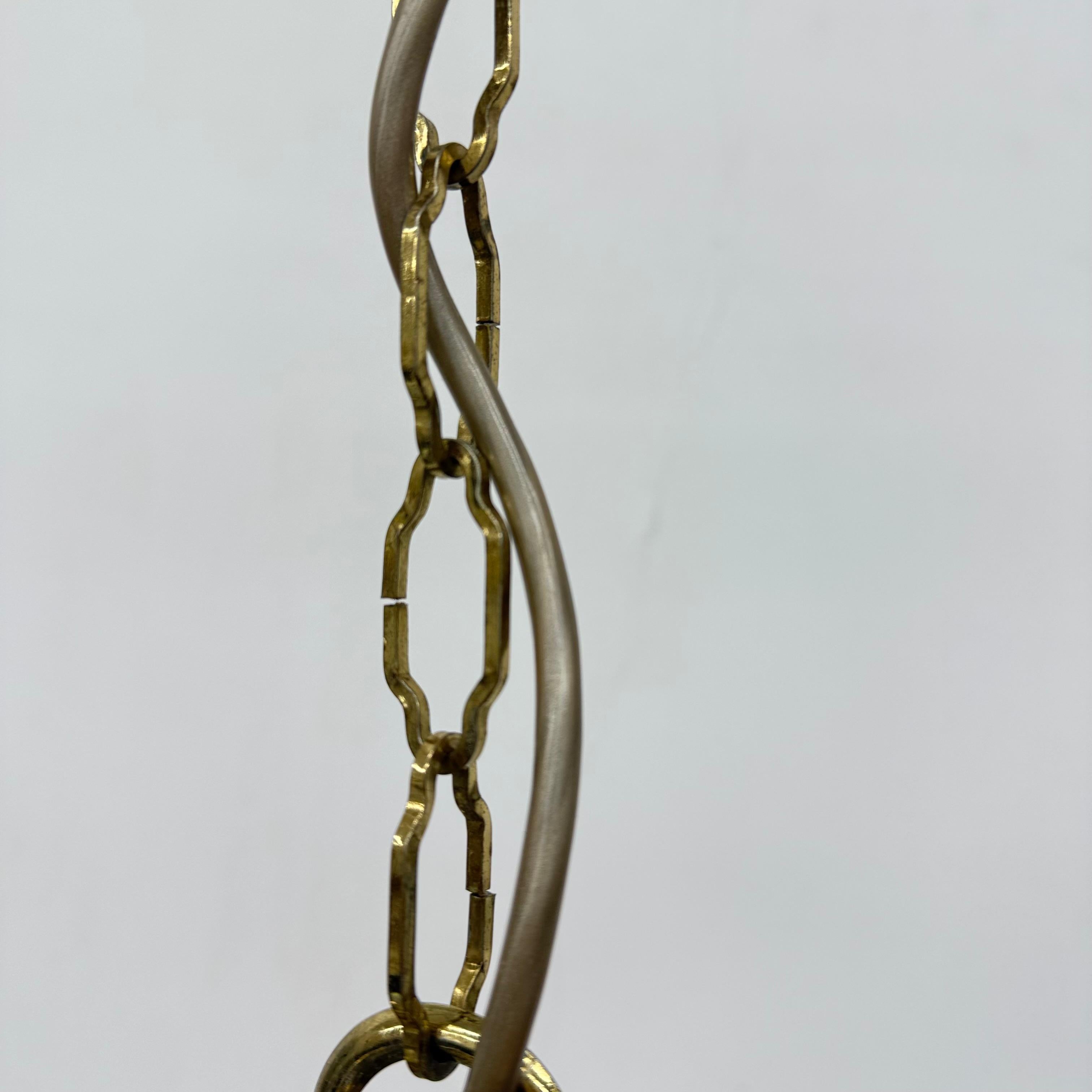 Vintage Murano glass italian hanging lamp , 1970s For Sale 14