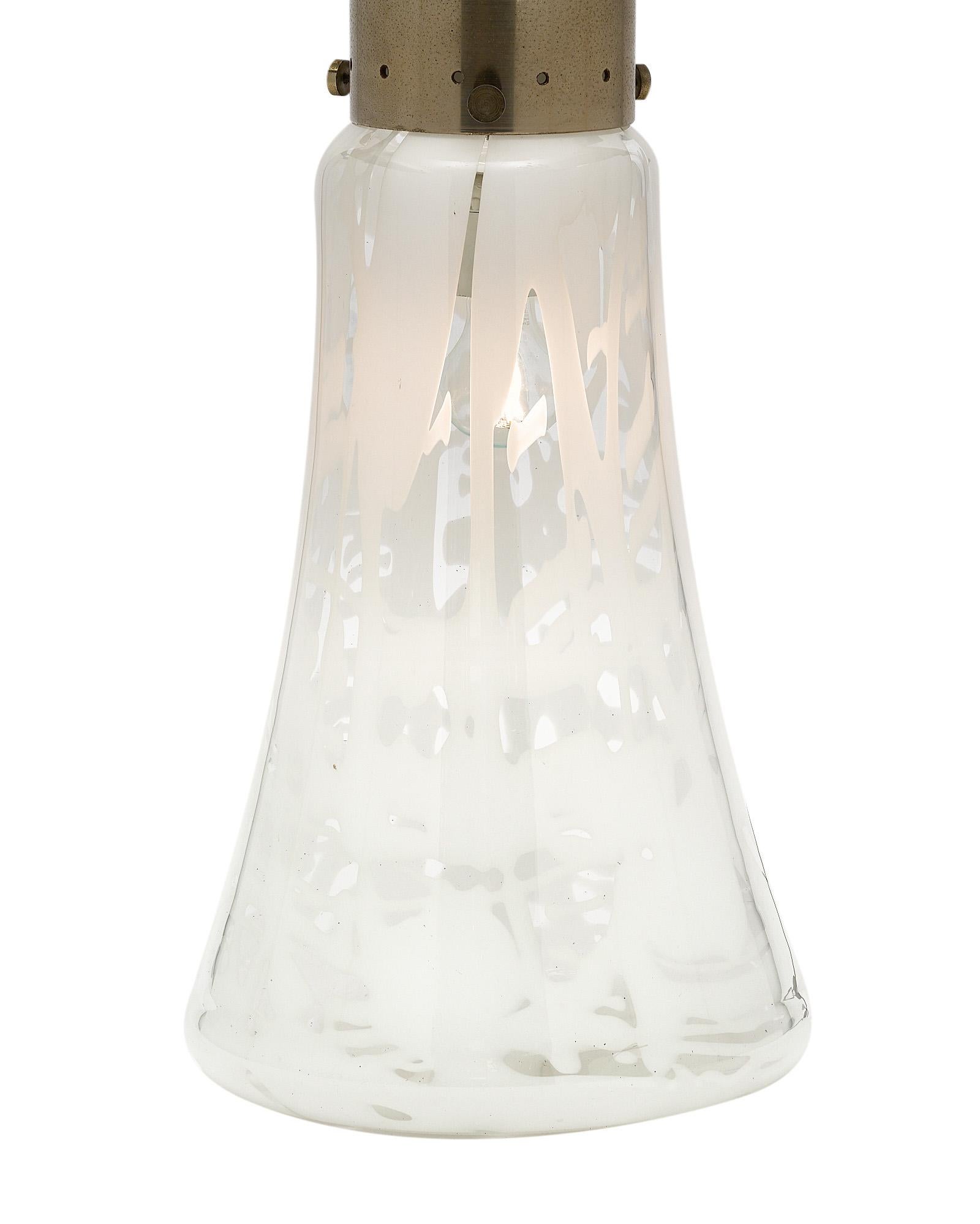 italien Lampe vintage en verre de Murano par Carlo Nason en vente