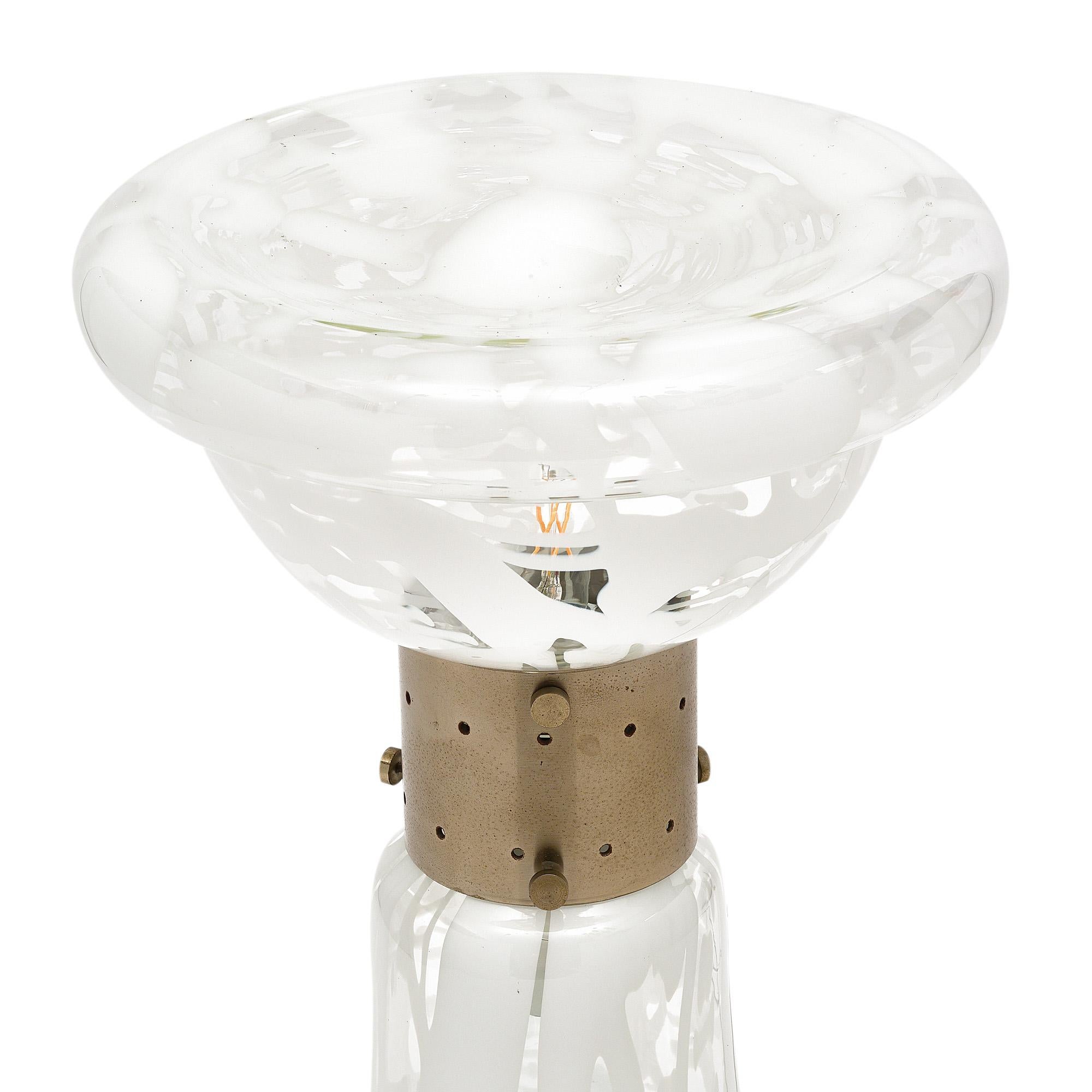 Lampe vintage en verre de Murano par Carlo Nason Bon état - En vente à Austin, TX