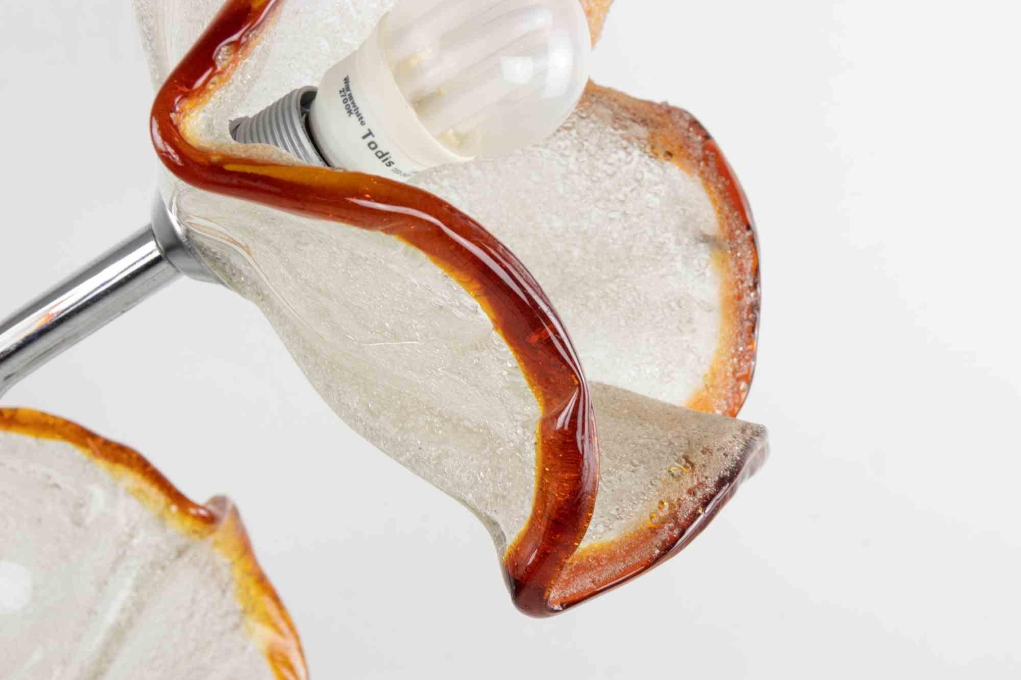 Vintage Murano Glass Lamp by Toni Zuccheri, 1970s In Good Condition For Sale In Roma, IT