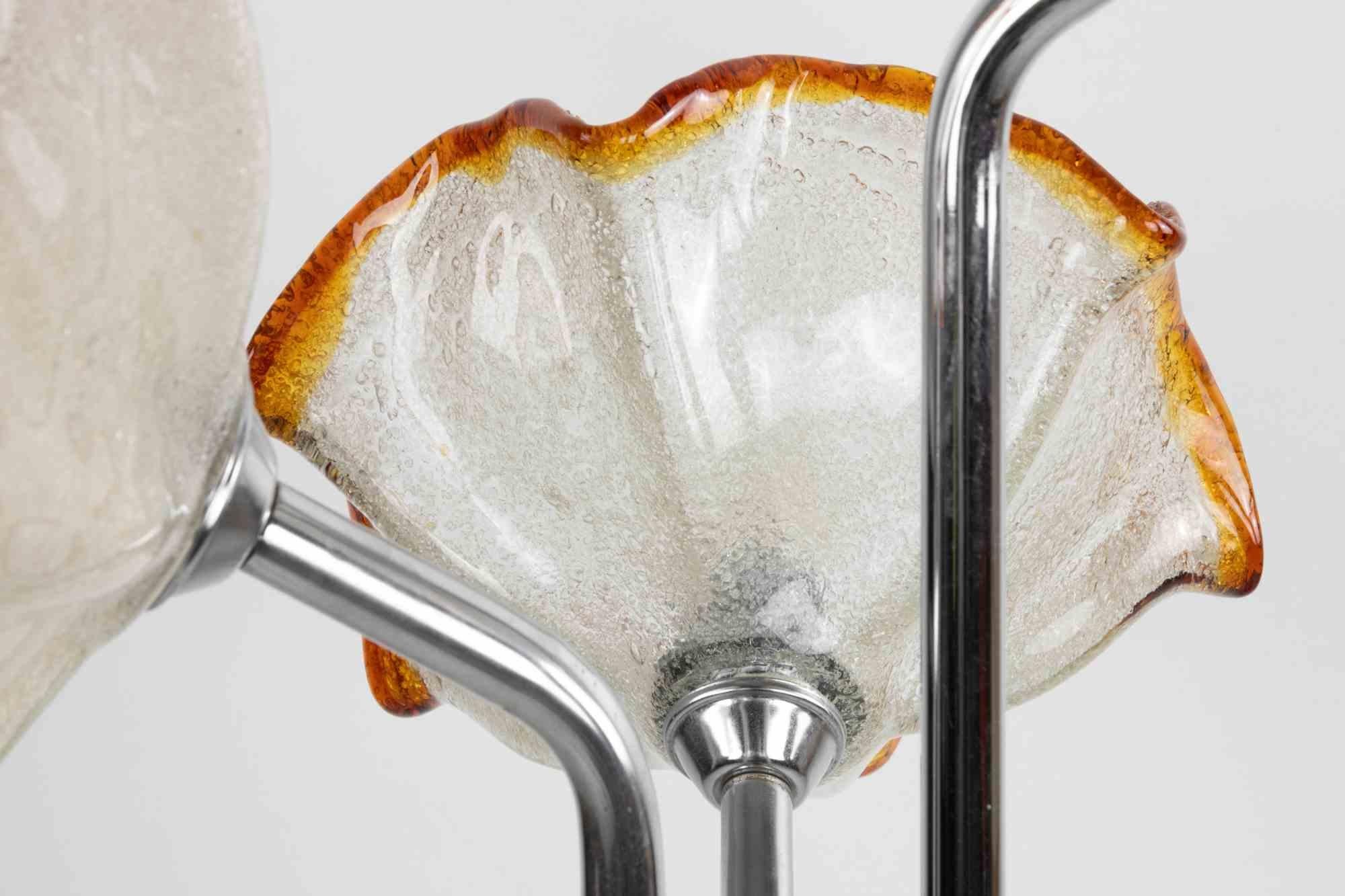 Late 20th Century Vintage Murano Glass Lamp by Toni Zuccheri, 1970s For Sale