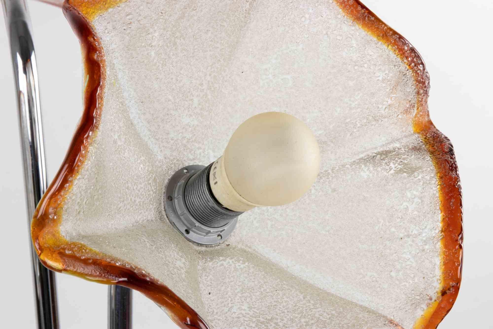 Vintage Murano Glass Lamp by Toni Zuccheri, 1970s For Sale 1