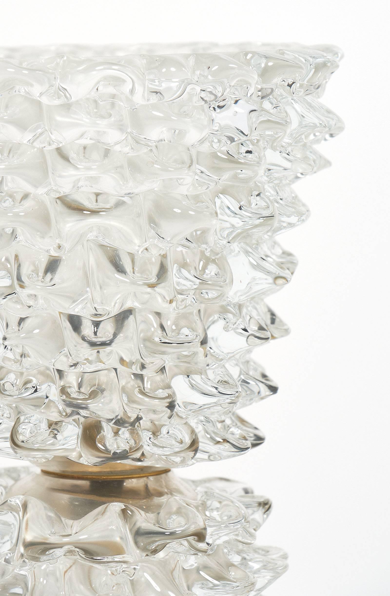 Late 20th Century Vintage Murano Glass Lamps by Barovier