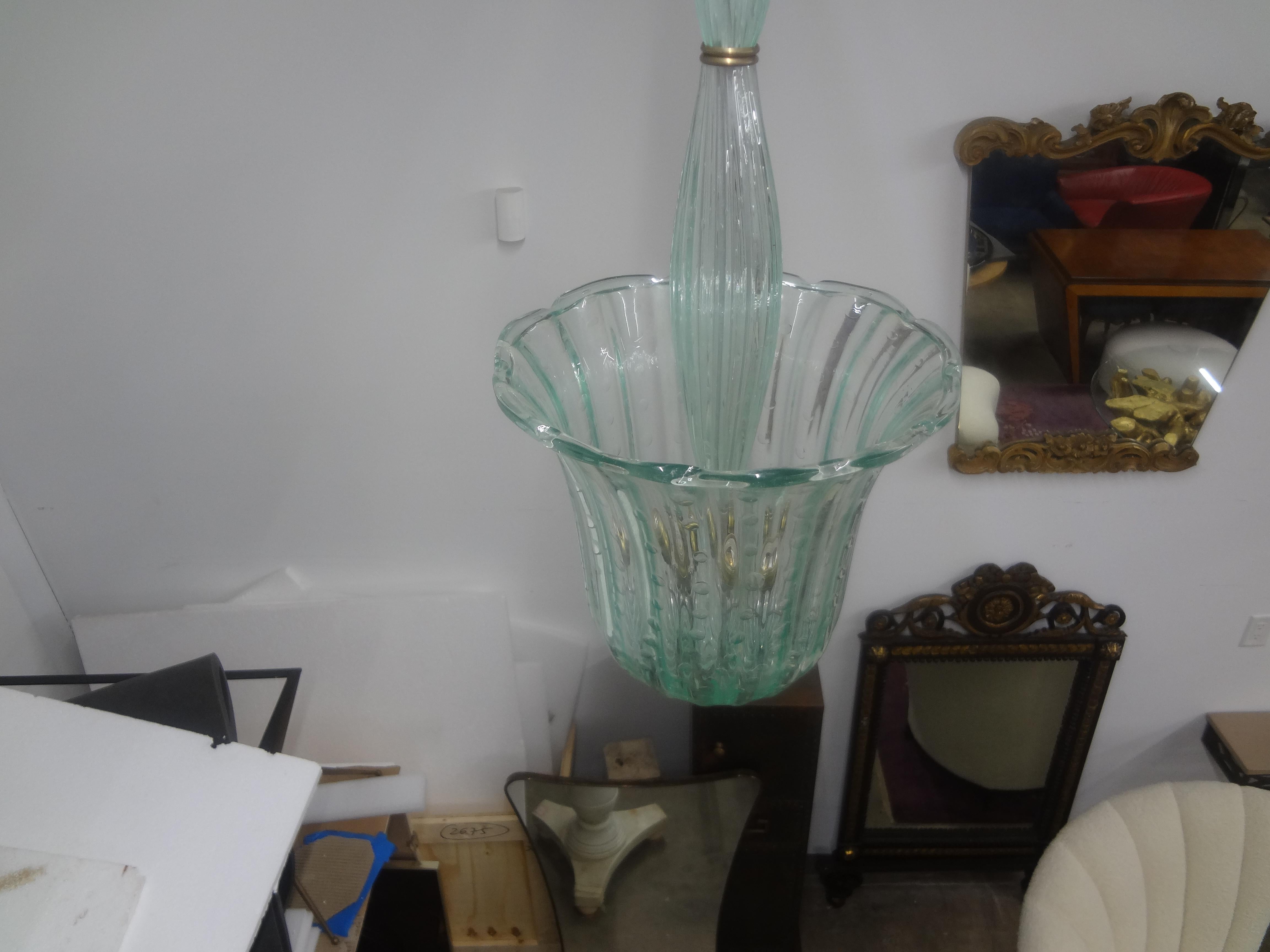 Late 20th Century Vintage Murano Glass Lantern By Barovier & Toso For Sale