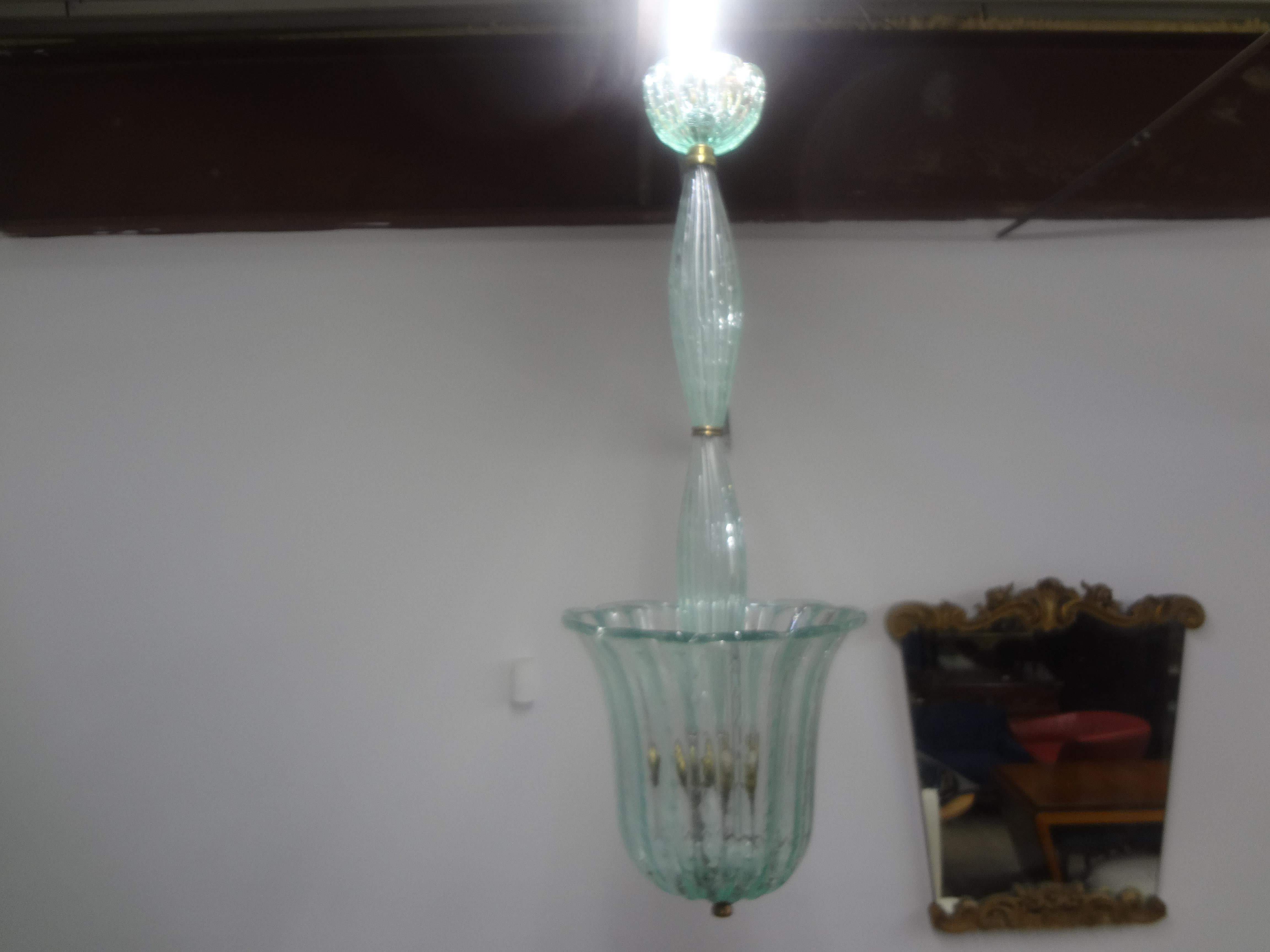Vintage Murano Glass Lantern By Barovier & Toso For Sale 2