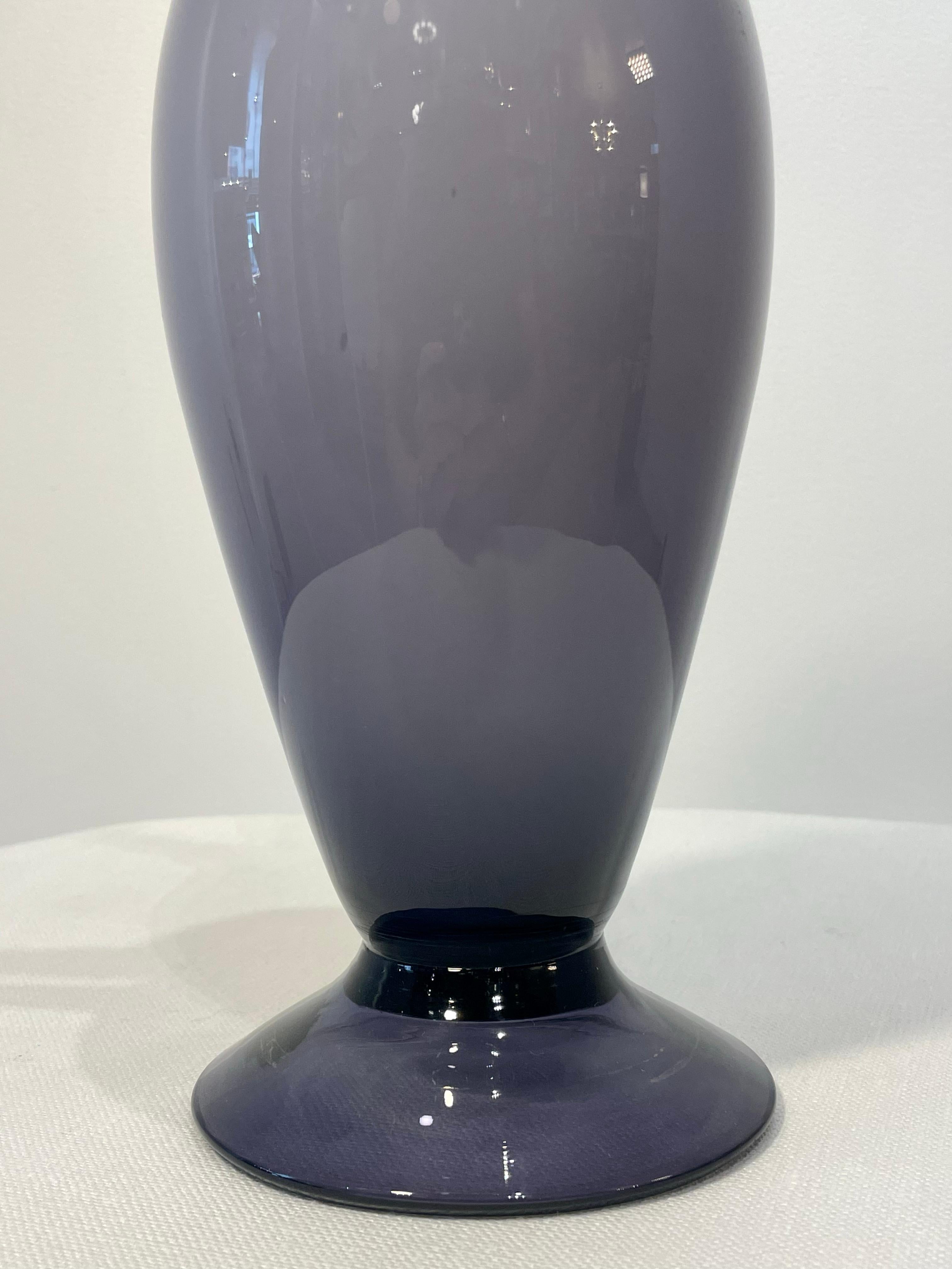 Vintage Murano Glass Lavender Pitcher In Excellent Condition In West Hollywood, CA