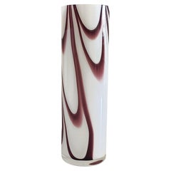 Vintage Murano Glass Marbled Decor Vase by Carlo Moretti, Italy, 1960s.