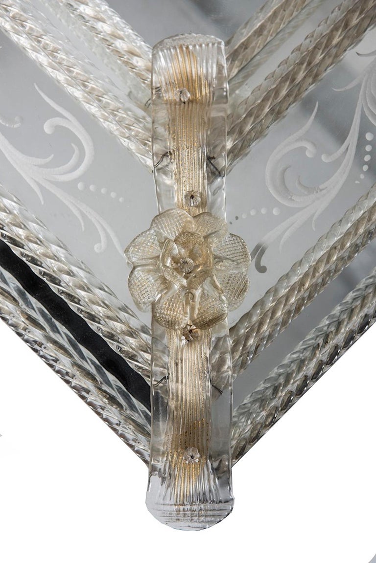 Vintage Murano Glass Mirror, Early 20th Century at 1stDibs murano